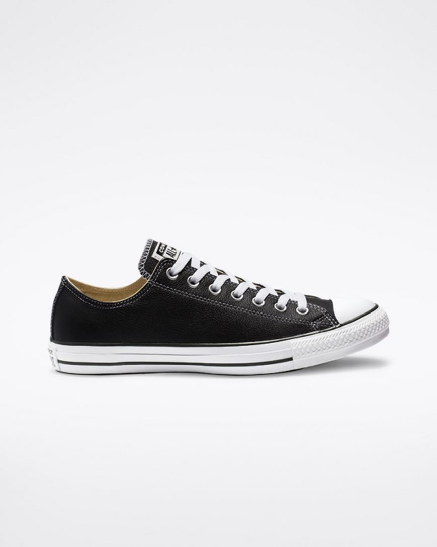 Tenisky Nizke Converse Chuck Taylor All Star Kozene Panske Čierne | SK EQROJ4